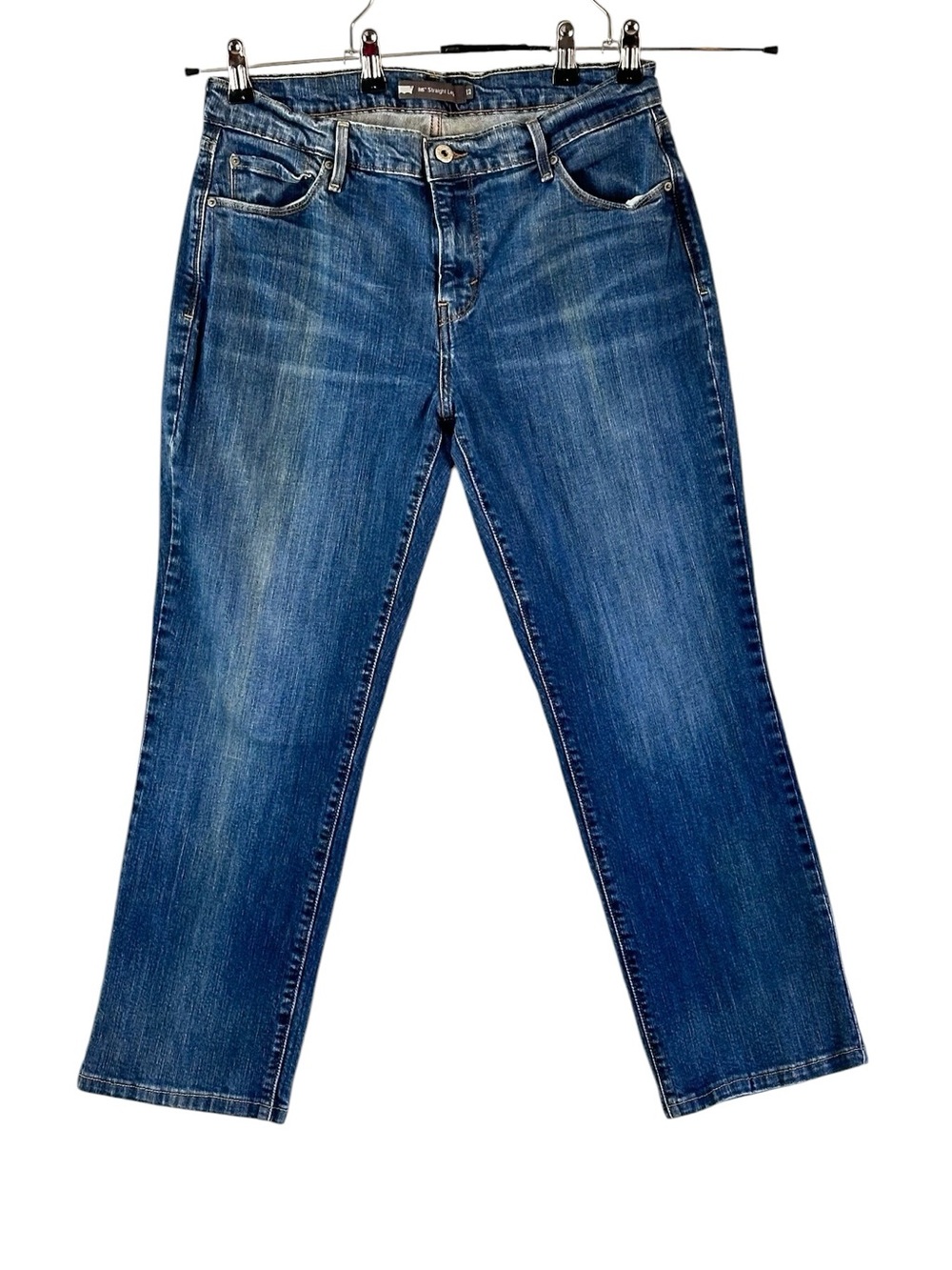 Levi’s 505 Straight Leg Blue Wash Jeans Women’s Size 12 | Classic Vintage Denim